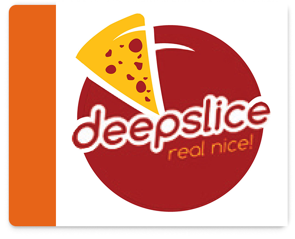 DeepSlice Pizza Homepage - Header